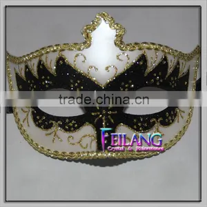 Painted Hlaf Face Halloween Venetian Mask thumbnail-2