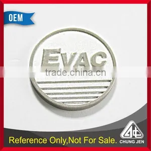 Best Selling Blank Custom Silver Metal Euro Market Embossed Token thumbnail-1