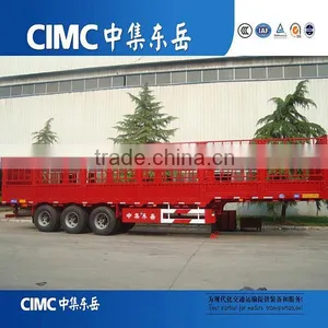 CIMC High Strength Steel 3 Axle Fence Semi Trailer For Tractor thumbnail-6