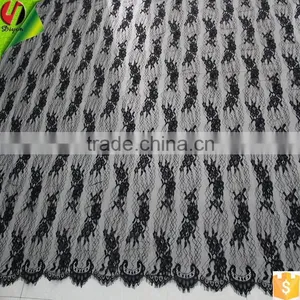 Factory Direct Cash #BY7509 Black Nylon Eyelash Fabric for Wedding Dresses thumbnail-1