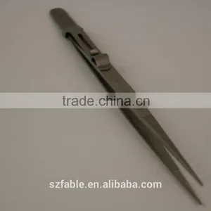 Gemstone and Diamond Tweezers With Lock and Groove thumbnail-5