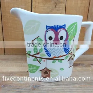 New Owl Decal Milk Jug Water Jug Pitcher thumbnail-1