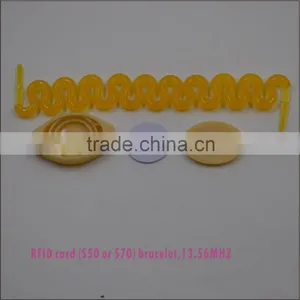 MF1-C05 High Quality RFID Silicon Bracelet Wrist Tag UHF Wristband thumbnail-3