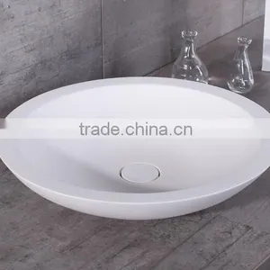 Acrylic Solid Surface Square Shape Bathroom Wash Basins,Wall Mounted Acrylic Solid Surface Wash Basin thumbnail-6