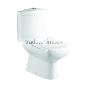 Ceramic Washdown Chinese Two Piece WC Toilet thumbnail-1