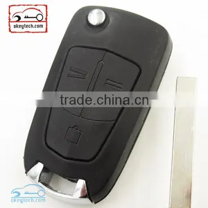 Hot Sale Opel Flip Remote Key 3 Button Key Shell HU100 for Vauxhall Opel Zafira Opel Remote Car Key Case thumbnail-3