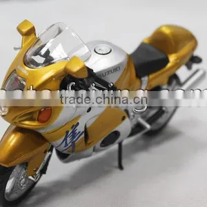 Suzuki Gsxr1000 Yellow Motorcycle Model for Home Decoration thumbnail-1