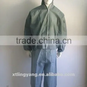 Disposable SMS Gray Protectice Coverall/disposable Workwear thumbnail-1