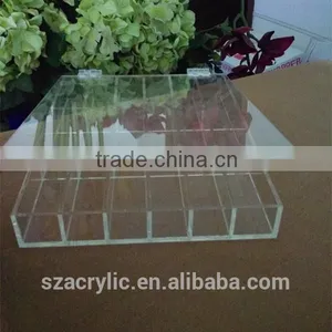 18 Lattices Clear Acrylic Case,acrylic Case With 18 Separators thumbnail-2