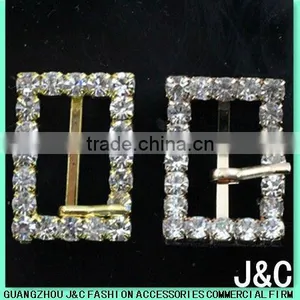 Rhinestone Rectangle Decorative Shoe Buckles Accessories thumbnail-1