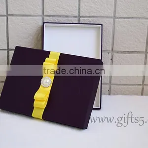 Wedding Invitation Decorative Silk Gift Boxes Made in China thumbnail-5