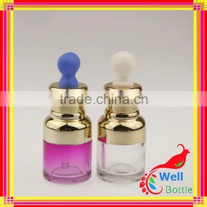 Aluminum Cover Oblique Shoulder Essential Oil Dropper Cap Glass Bottles Wholesale China Manufacturer GSB-0019R thumbnail-3