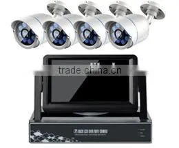ENXUN 720P CCTV Camera System & H.264 AHD DVR 4 Channel CCTV AHD Camera Kit With 7" LCD Monitor thumbnail-1