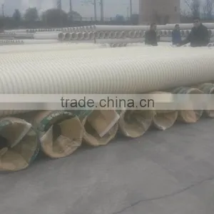 DN500 SN8 White Color PVC Double Wall Corrugated Pipe thumbnail-5