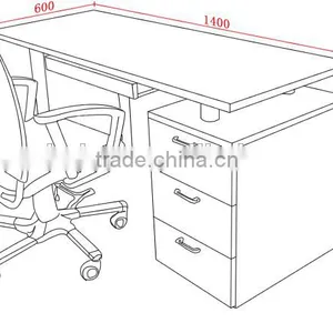 Panel Wood Computer Or Studying Table thumbnail-3