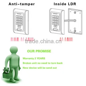 Metal Hosing, Vandal-proof and Keypad With Back Light Rfid Card Elevator Access Control System thumbnail-5