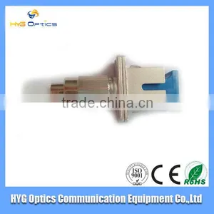 SC UPC (male) to FC UPC (female) Simplex Fiber Optic Adapter thumbnail-1