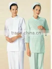 Designs Women's Scrubs Bravo 5 Pocket Turn Over Collar Shirt and Pant White Sets thumbnail-1