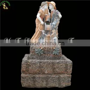 Marble Hand Carved Water Wall Fountain With Figure thumbnail-1