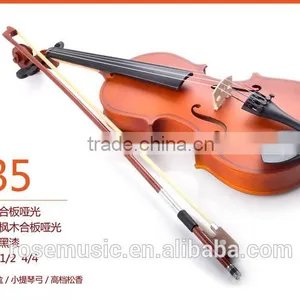 Miniature Handmade Violin Made in China With Black Wood Deviser V35 thumbnail-5