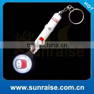 Promotion Gifts Bottle Shaped Projector Logo Led Flashlight Keychain thumbnail-1