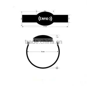 Lower Price RFID UHF Silicone Bracelet thumbnail-1