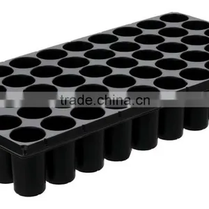 50 Slot Black PS Plastic Gardening Indoor Seed Tray thumbnail-1