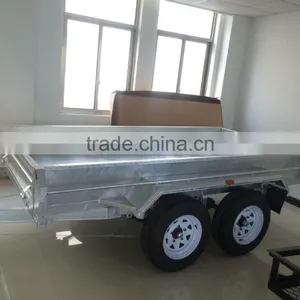 8x5ft Hot Dipped Galvanized Fully Welded Heavy Duty Tandem Trailer thumbnail-2