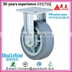 High Temperature 150mm Swivel Locking Cast Iron Industrial Caster Wheel thumbnail-5