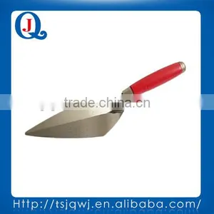 Light Color Red Wood Handle Carbon Steel Corner Bricklaying Trowel thumbnail-1