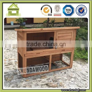 SDR001L-T Wholesale Double Decker Metal Try Rabbit Hutch Designs thumbnail-1