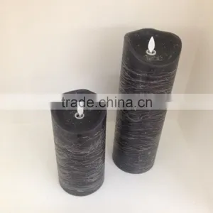 Flameless Moving Wick Led Wax Candles With Timer Outdoor Decorative Dancing Flame Led Real Wax Candles With Remote Control thumbnail-3