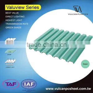 Plastic Polycarbonate Solid / Corrugated Sheets (Valuview Green Series) thumbnail-3