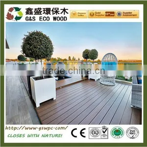 Outdoor Terrace Composite Solid Decking Eco-friendly Wood Plastic Decking thumbnail-1