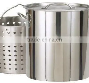 Stainless Steel Cooking Pot With Steamer thumbnail-1