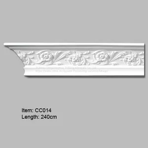 Decorative Crown Molding With Rosette Design thumbnail-1