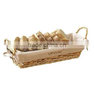 China Traditional Handmade Cheap Willow Wicker Bread Baskets Wholesale thumbnail-1