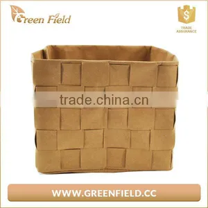 Green Field Plain Kraft Paper Storage Bags,brown Kraft Paper Weave Storage Bag thumbnail-3