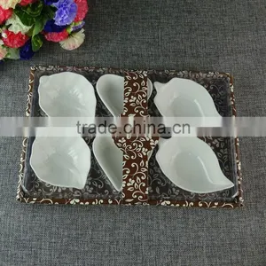 White Porcelain Baking Dish, Small Sushi Shi , Cheap China Dish for Restaurant and Home Use in Good Quality thumbnail-3