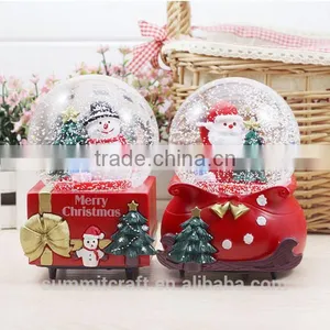 Christmas Promotional Gift 2016 Resin Snowman Snow Globe thumbnail-1