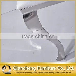 Golden Brushed Stainless Steel Hotel Banquet Chair Dining Room Chair thumbnail-6