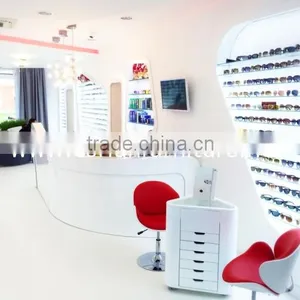 Good Quality Glasses Shop Hi Macs Solid Surface Made Display Furniture for Optical Store Design thumbnail-1