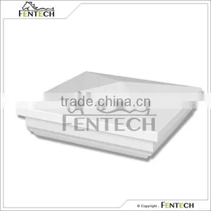 5"x5" White Englad Vinyl Fence Post Caps thumbnail-1