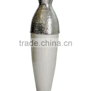 Enamelled Hammered Vase thumbnail-1