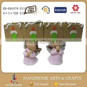 Small Ceramic Angel Ornaments 2/S Christmas Gift Box thumbnail-1