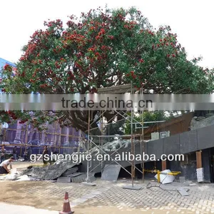 11m Outdoor Fiberglass and Steel Material Artificial Rambutan Tree thumbnail-1