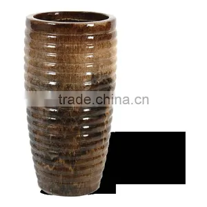 Ribbed Tall Vase, Color Blend thumbnail-1