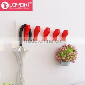New Design Wooden DIY Coat Rack Eco-friendly Home Wall Decoration Home Entryway Wall Coat Rack thumbnail-5