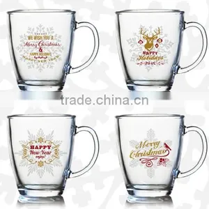 330ml Water Glass Mug With Ocean Color Design thumbnail-4
