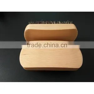 Stock Boar Bristle Brush, Square Beech Brush, Male Special Beard Brush, Can Engrave Logo thumbnail-1